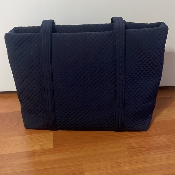 Vera Bradley Navy Quilted Tote Bag - Picture 2 of 4